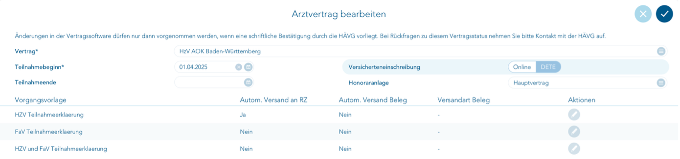 Arztvertrag Vorgangsvorlage