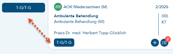 Übereinstimmung Hauptbehandler und Arztrolle