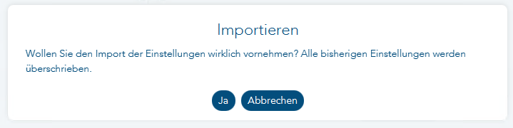 Bild der Sicherheitsabfrage mit den beiden Buttons Ja und Abbrechen