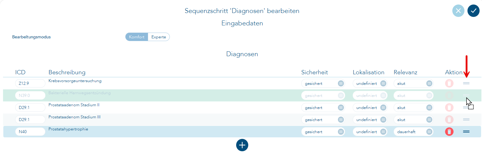 Reihenfolge per Drag&amp;Drop ändern