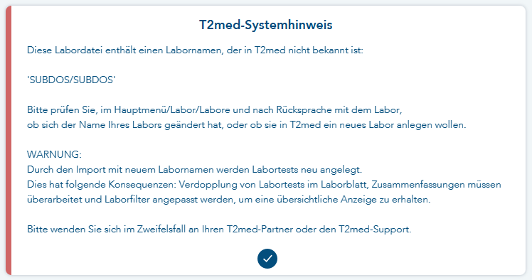 Systemhinweis wenn kein Benutzerrecht vorhanden