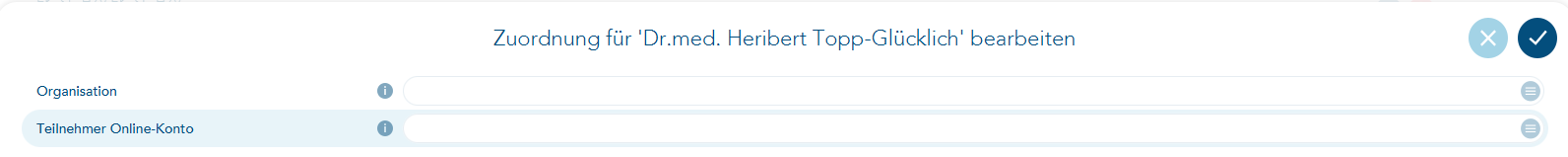 Zuordnung bearbeiten