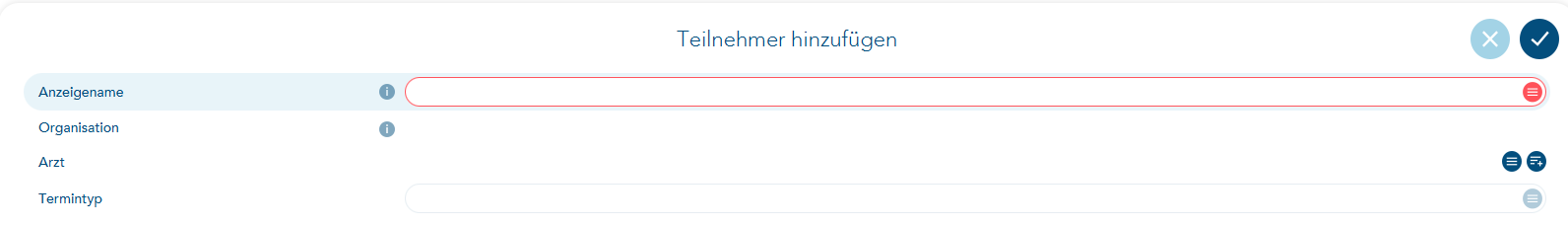 Teilnehmer hinzufügen