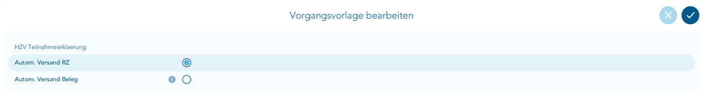 Vorgangsvorlage bearbeiten