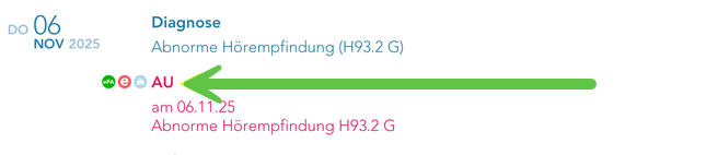 mehrere Icons in eAkte