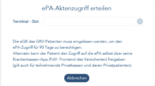 ePA-Aktenzugriff erteilen