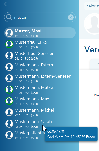 Suche nach Name muster