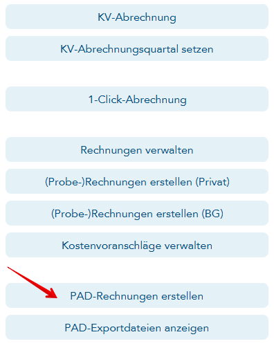 PAD-Rechnungen erstellen