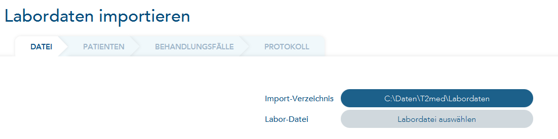 Labordaten importieren