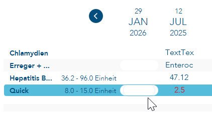 Doppelklick auf Eingabefeld