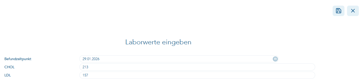 Laborwerte über Neu (Ausw.)