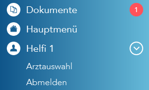 Arztauswahl für die Dauer der Anmeldung