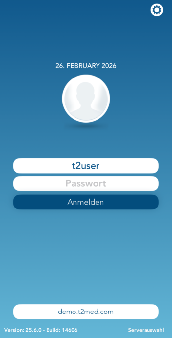 Anmeldung auf iphone