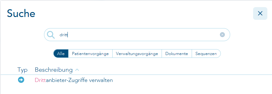 Vorgangssuche
