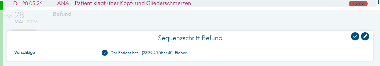 Sequenzschritt Befund in der eAkte
