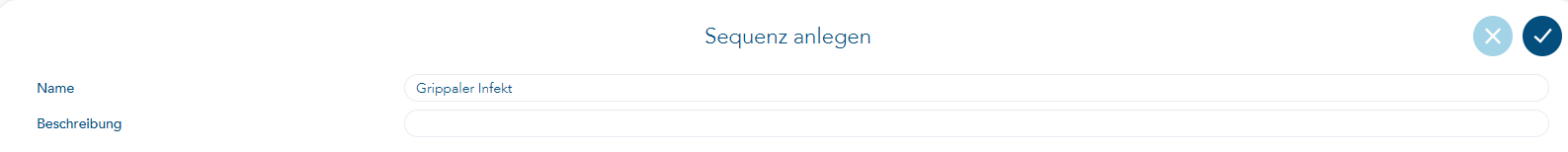 Sequenz anlegen