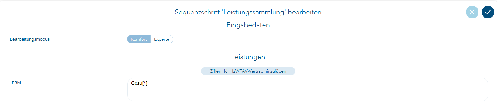 Als EBM die Ziffernkette eintragen