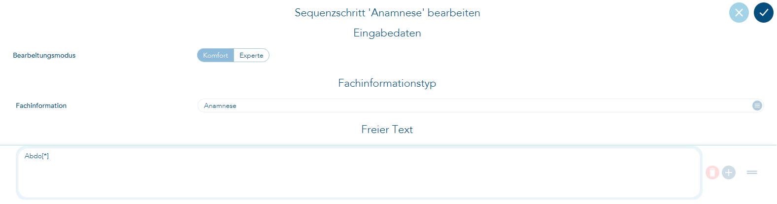 Wörterbucheintrag in Sequenzschritt einbinden