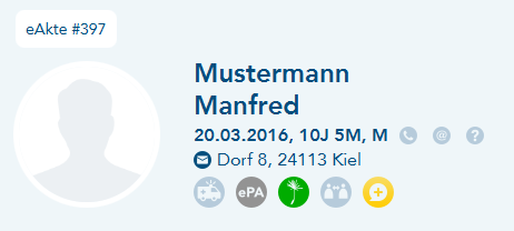 Pin keine Allergie im Patientenkopf