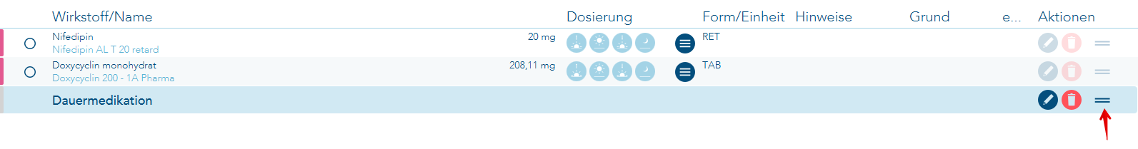 per Drag &amp; Drop Zeilen verschieben