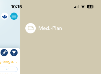 Aufruf Medikationsplan iPhone