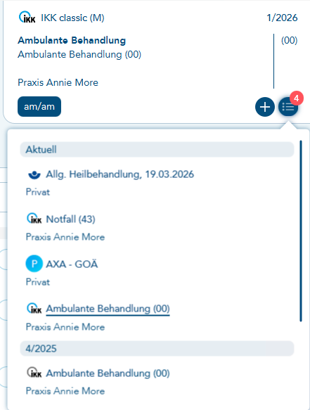Behandlungsfallauswahl