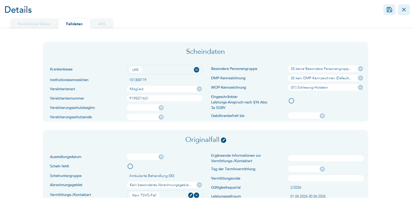 Scheindaten