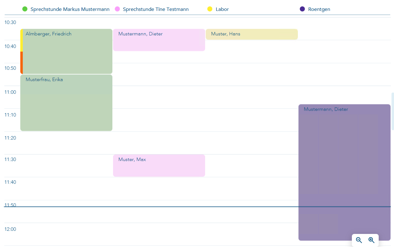 Kalender mit mehreren Termintypen