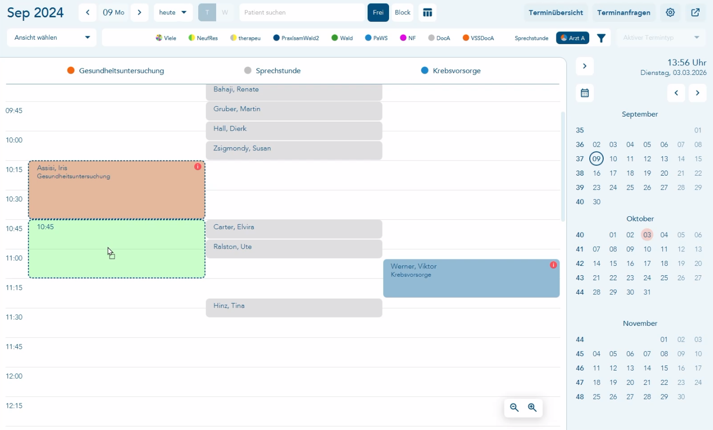 Termine per Drag &amp; Drop verschieben