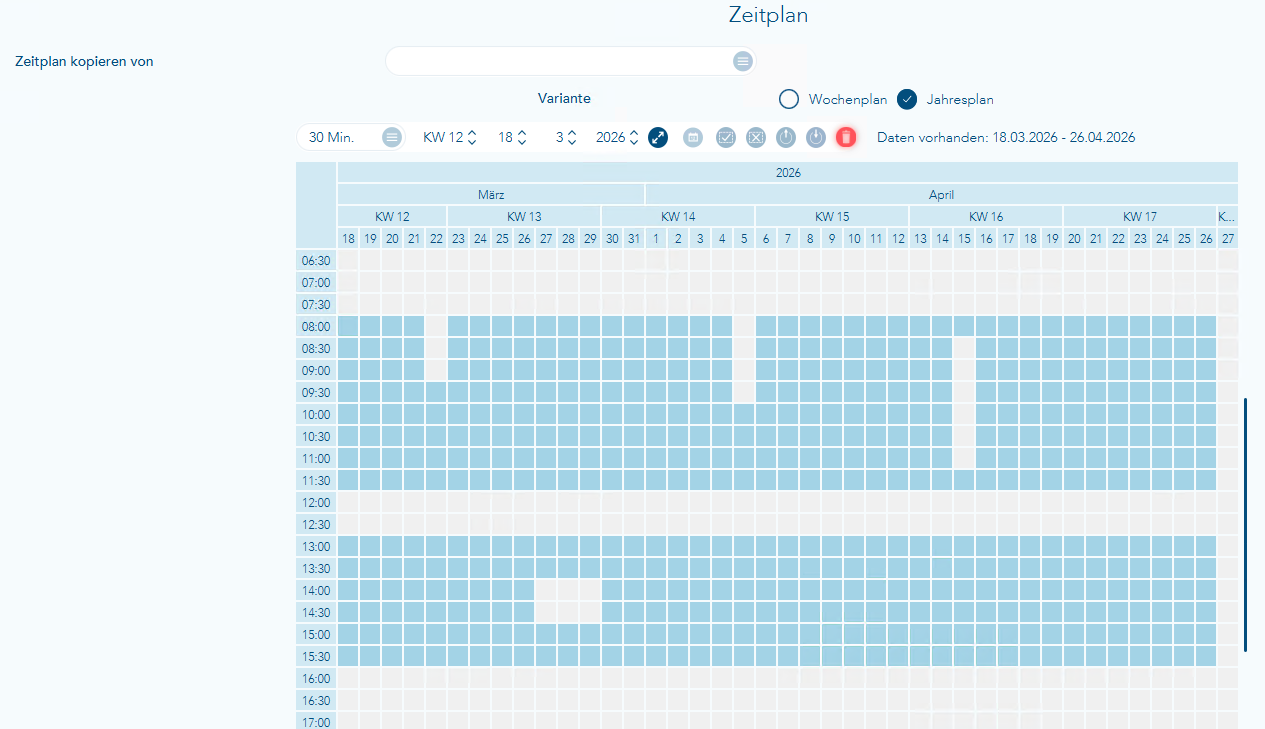 Besipiel eines Jahresplans