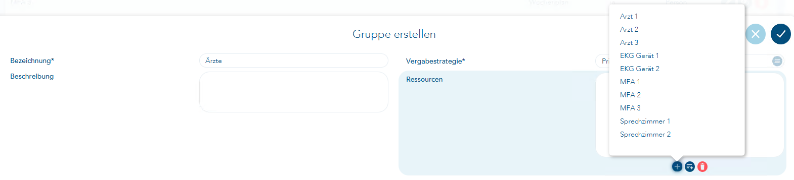 Gruppe erstellen