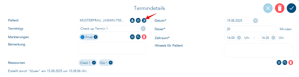 Termindetails