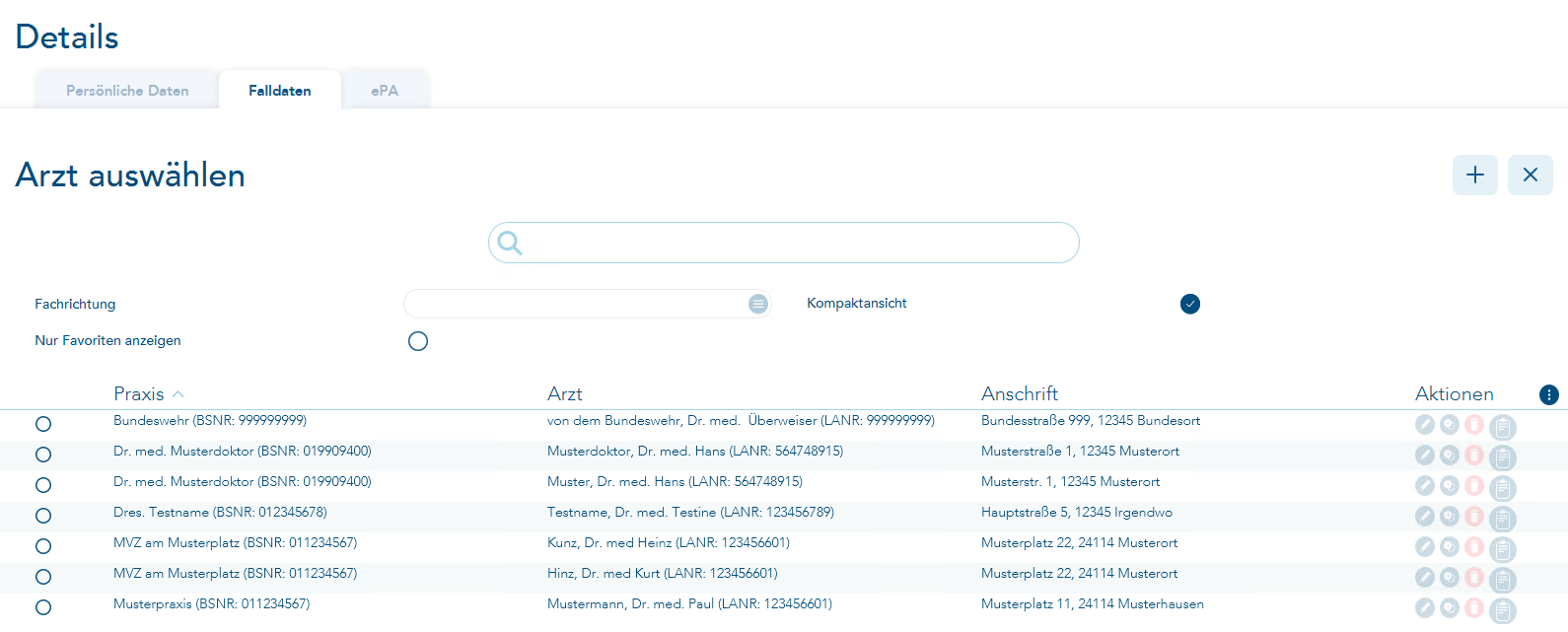 Überweiserausfall bei Fallaufnahme