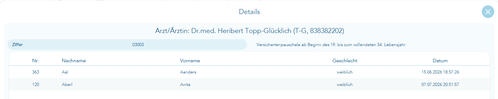 Details zur EBM-Ziffer