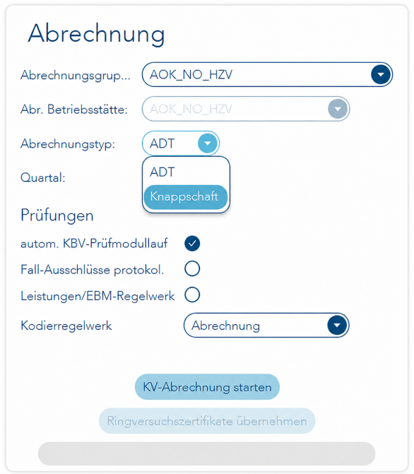 Abrechnungstyp Knappschaft